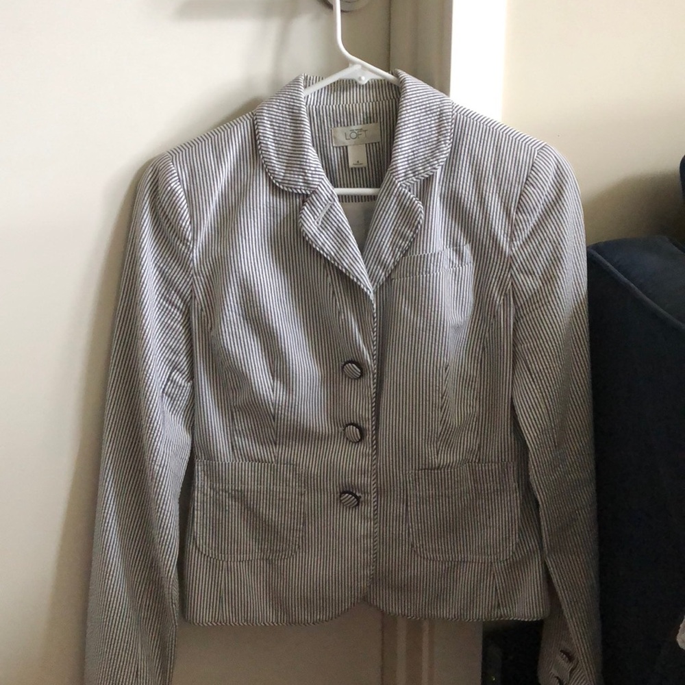 Seersucker blazer